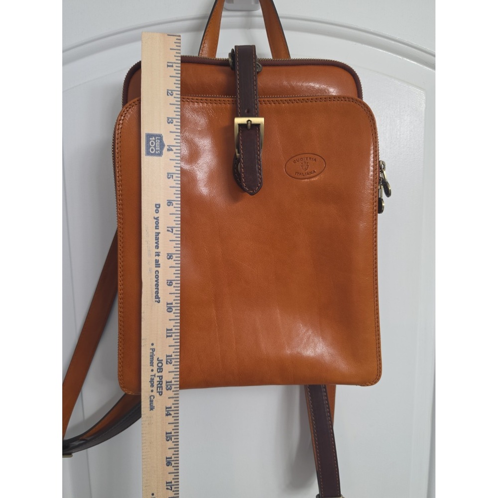 Cuoieria Fiorentina women's brown Tuscan real leather backpack Made in Italy